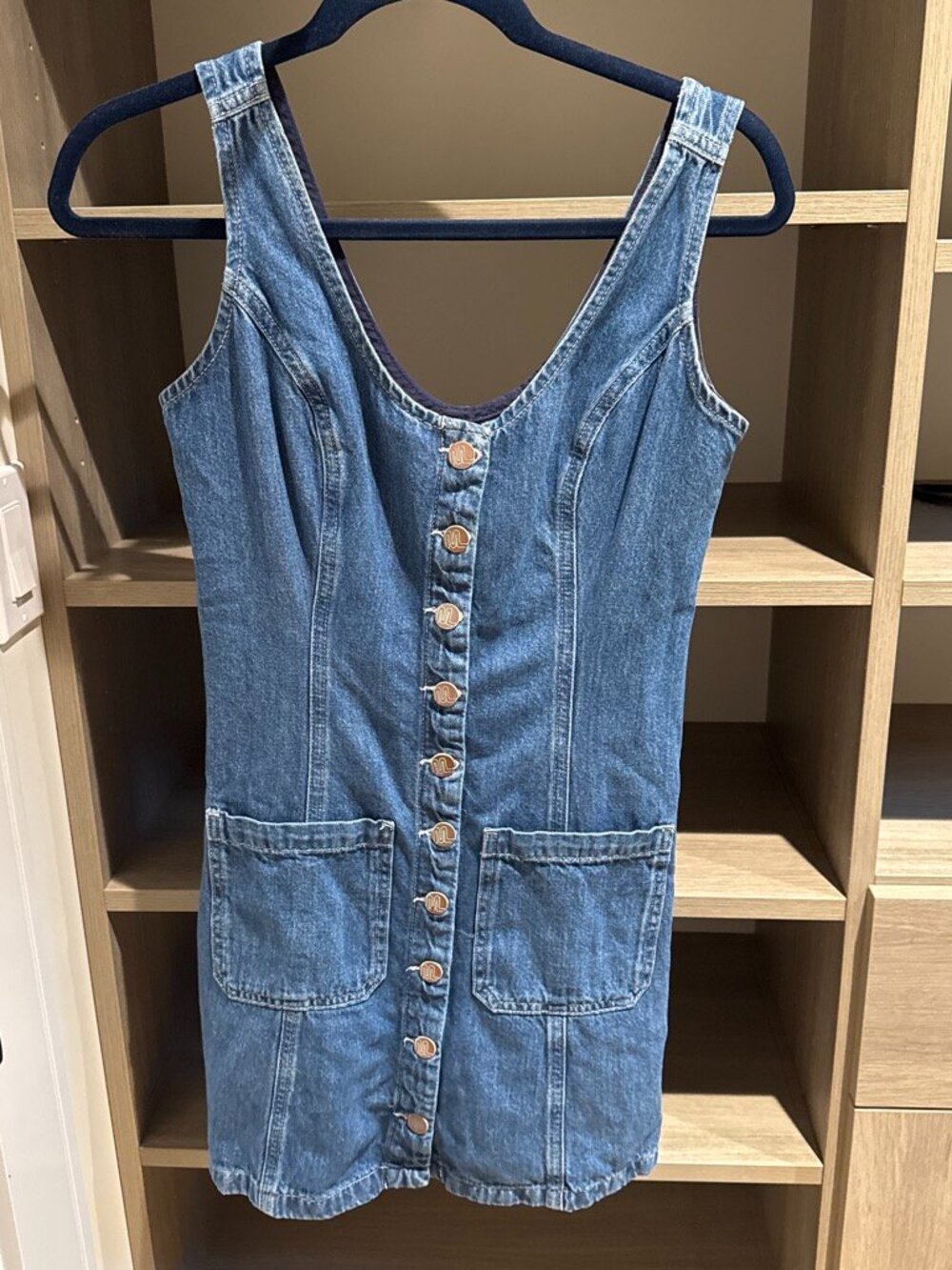 Denim Dress, size XS, Blue Denim